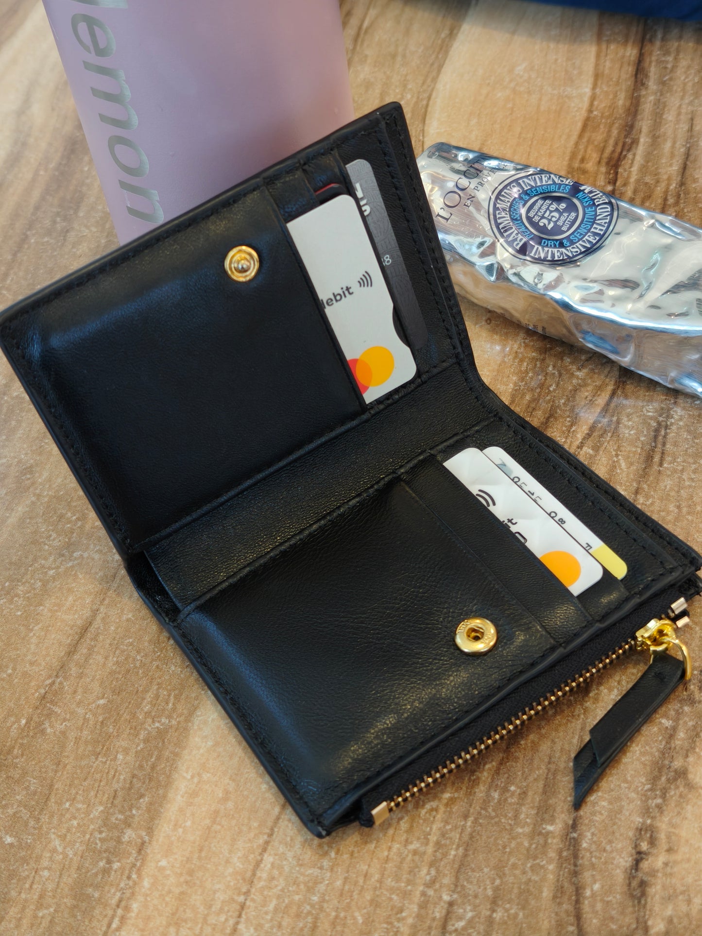 Lola - Sheepskin Woven Short Wallet