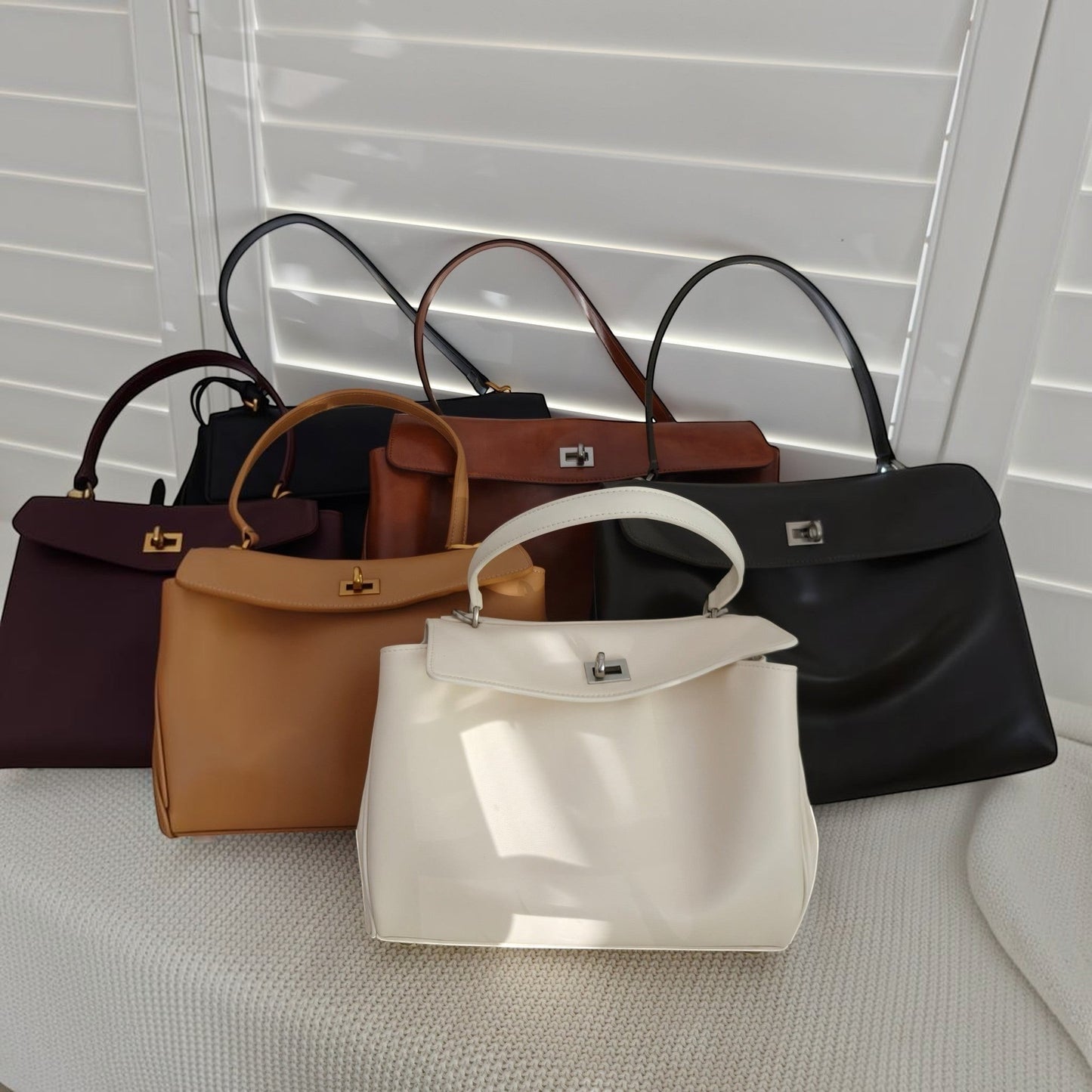 Harper Medium Size Leather Shoulder Bag