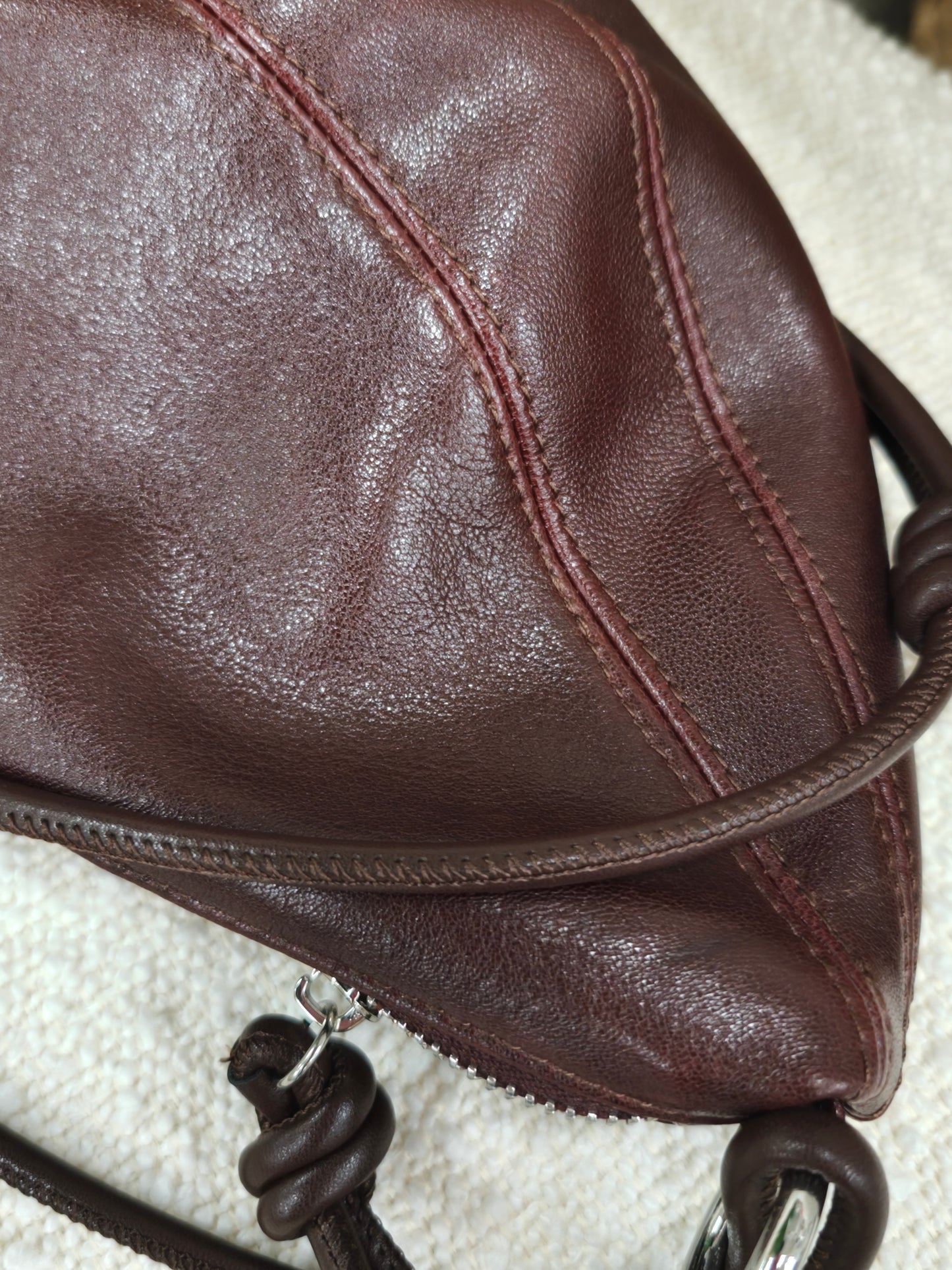 Solara - Genuine Leather Crescent Saddle Bag – Women's Crossbody Shoulder Bag