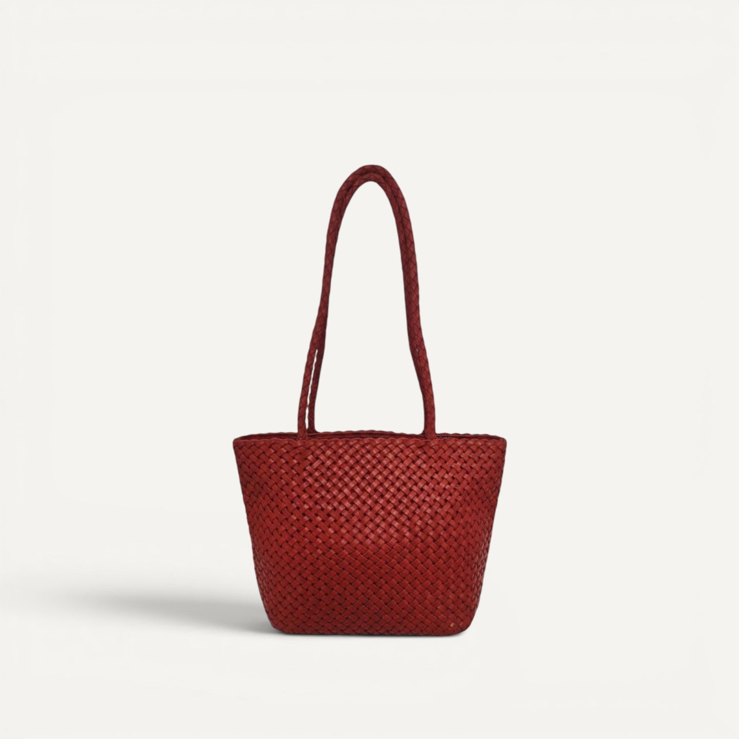 Rhea Handwoven Leather Tote Bag