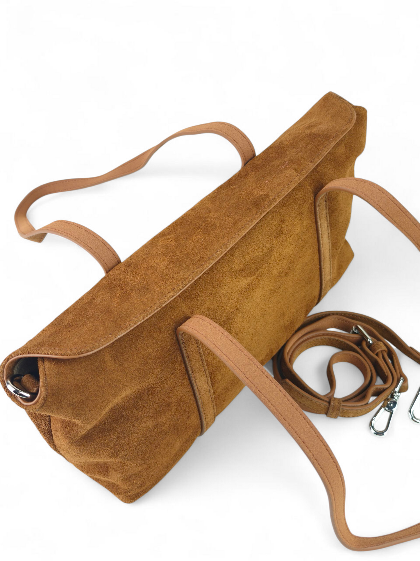 Ashley Shoulder Bag Suede Leather