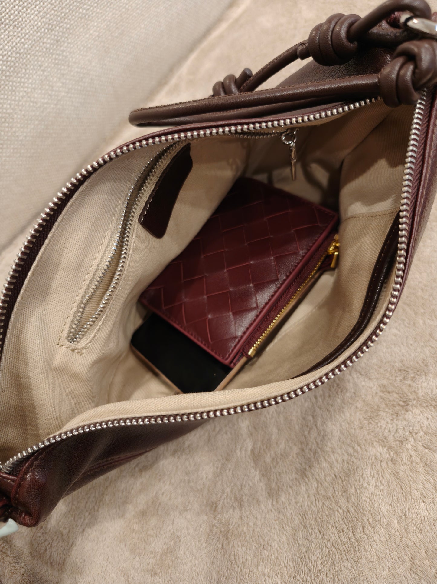 Lola - Sheepskin Woven Short Wallet