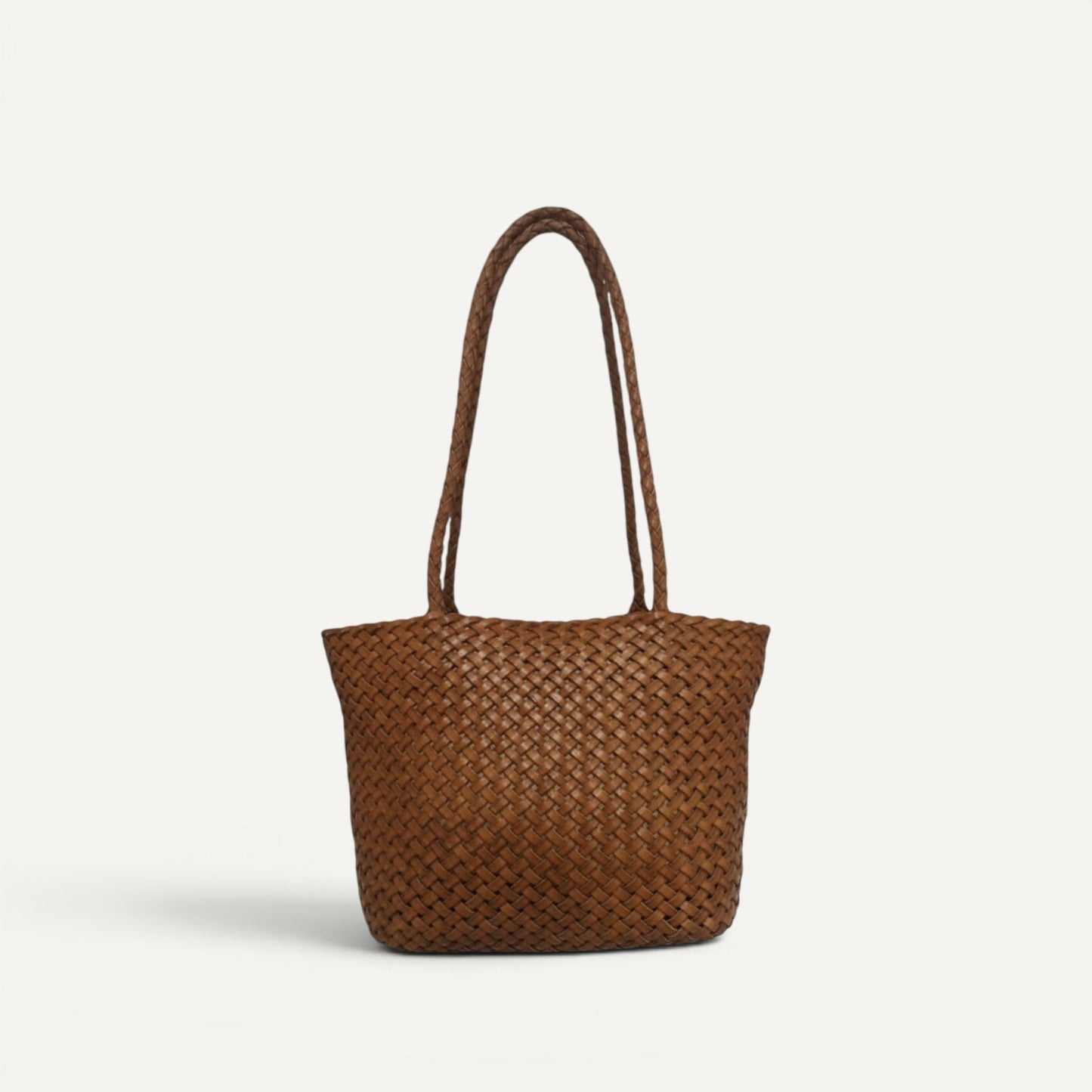 Rhea Handwoven Leather Tote Bag