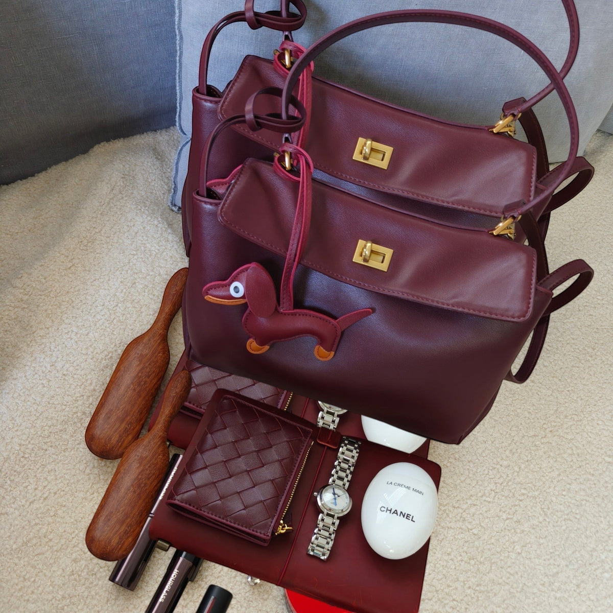 Harper Small Size Leather Shoulder Bag