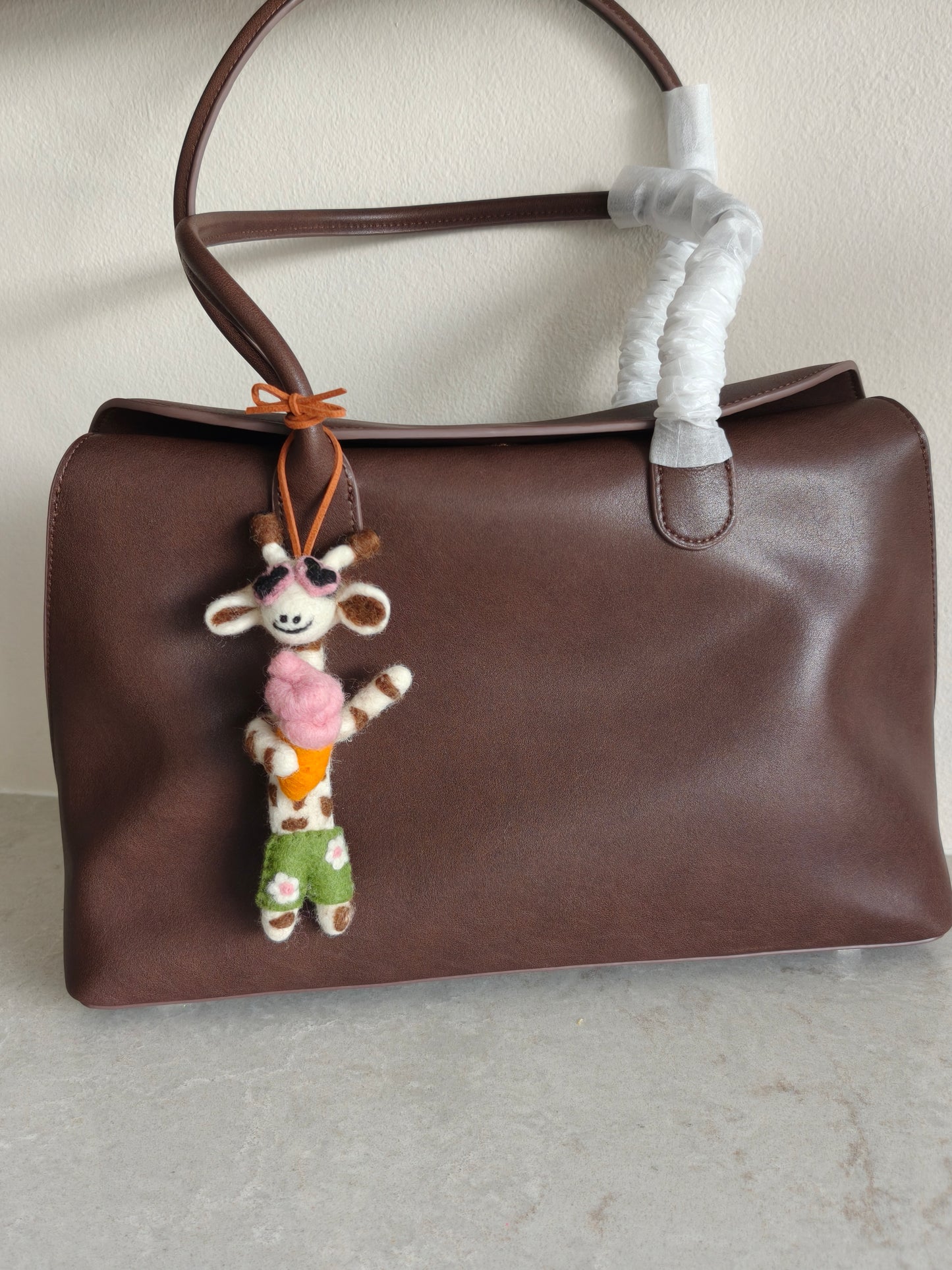 Handmade Wool Felt Bag Charm