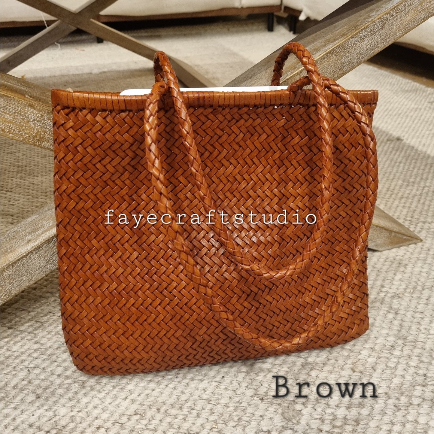 Lisa - Woven Shopper Tote