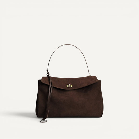 Harper Shoulder Bag Medium Suede