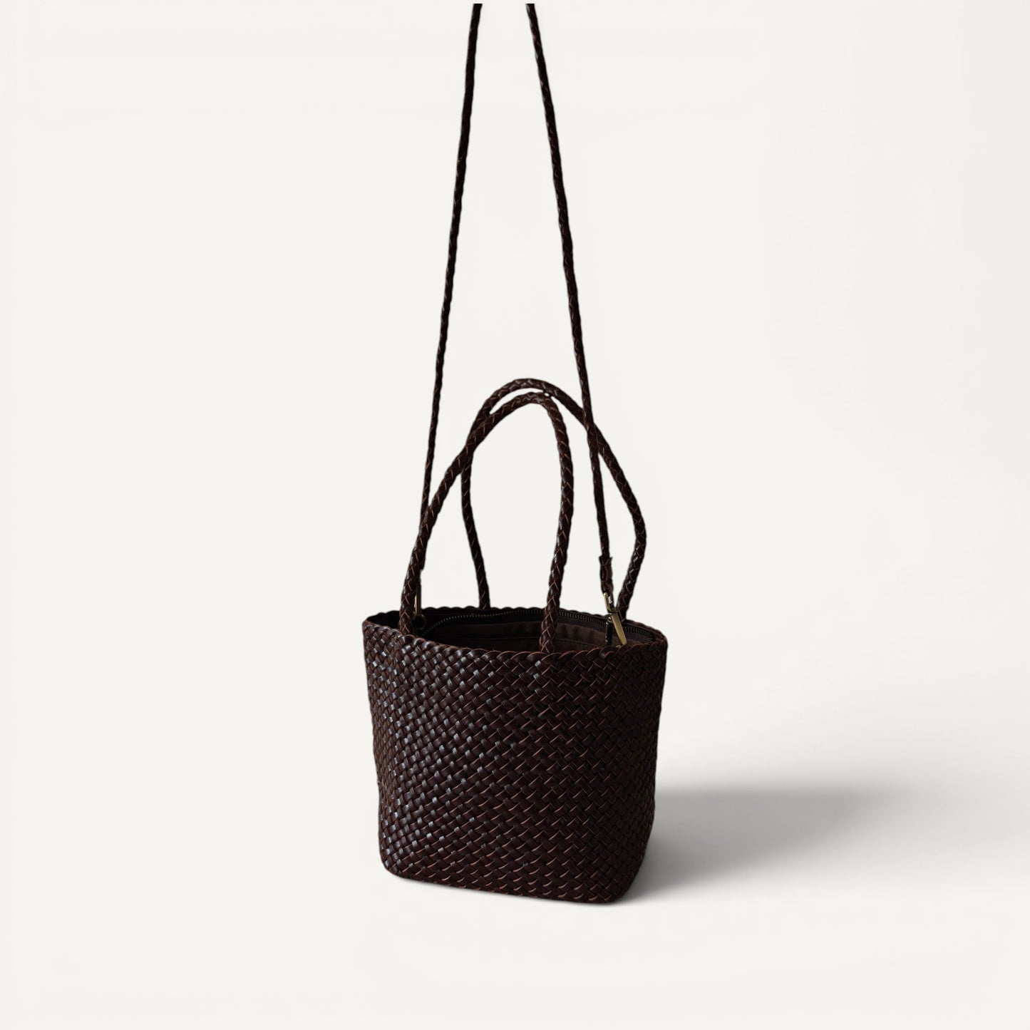 Rhea Handwoven Leather Tote Bag