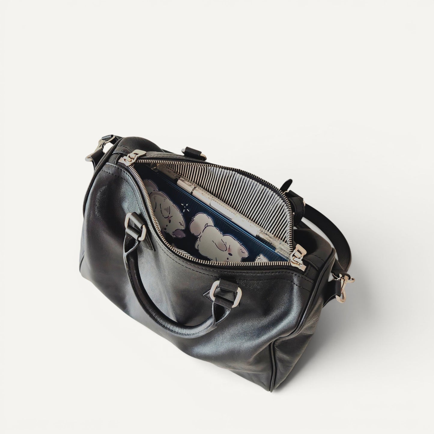 Mercer Structured Leather Top Handle Bag