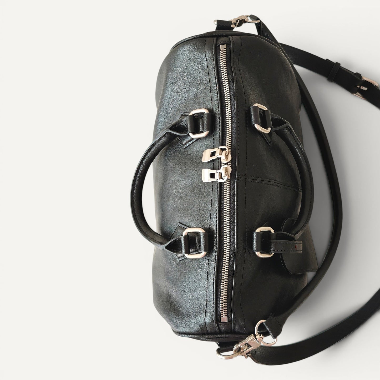 Mercer Structured Leather Top Handle Bag