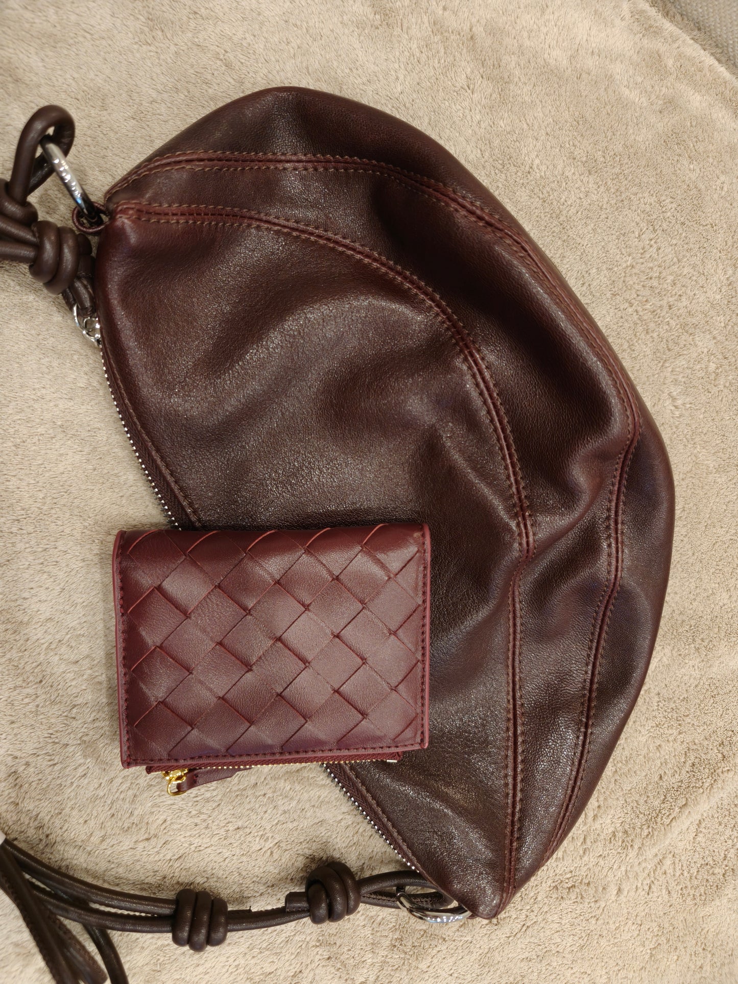Solara - Genuine Leather Crescent Saddle Bag – Women's Crossbody Shoulder Bag