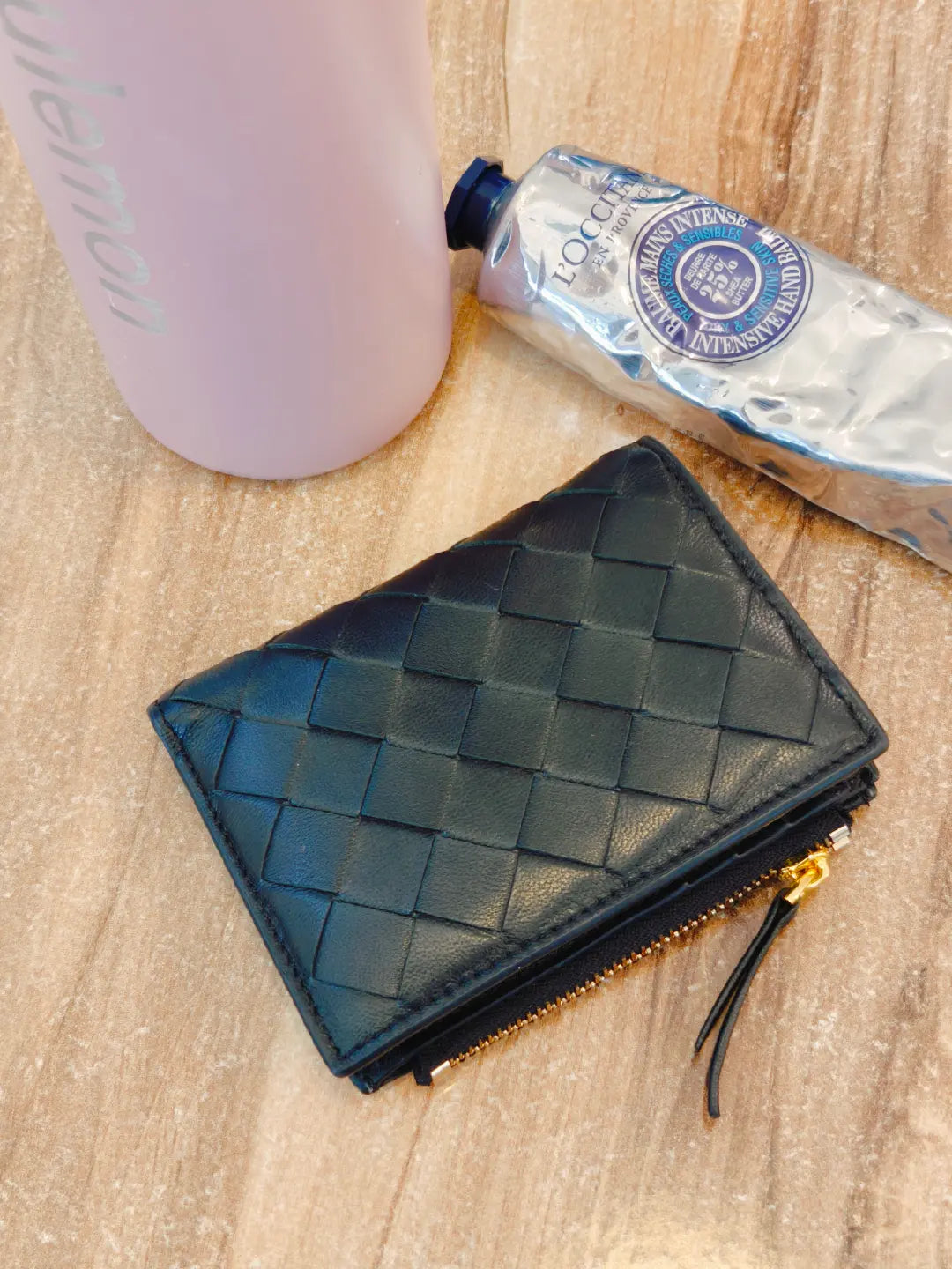 Lola - Sheepskin Woven Short Wallet