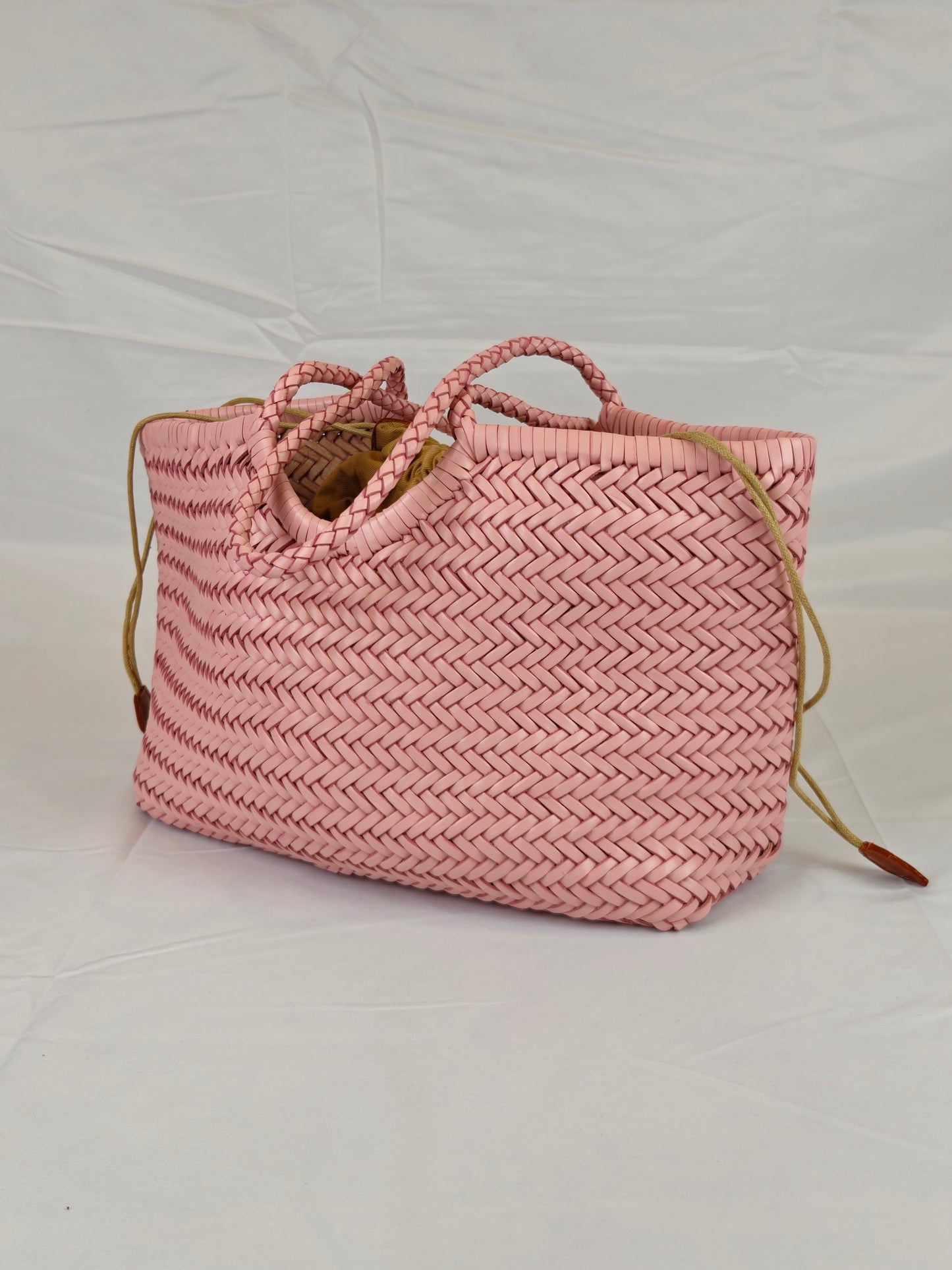 Phoebe - GROSSE 100 % handgefertigte Schultertasche aus echtem, gewebtem Rindsleder in der obersten Schicht