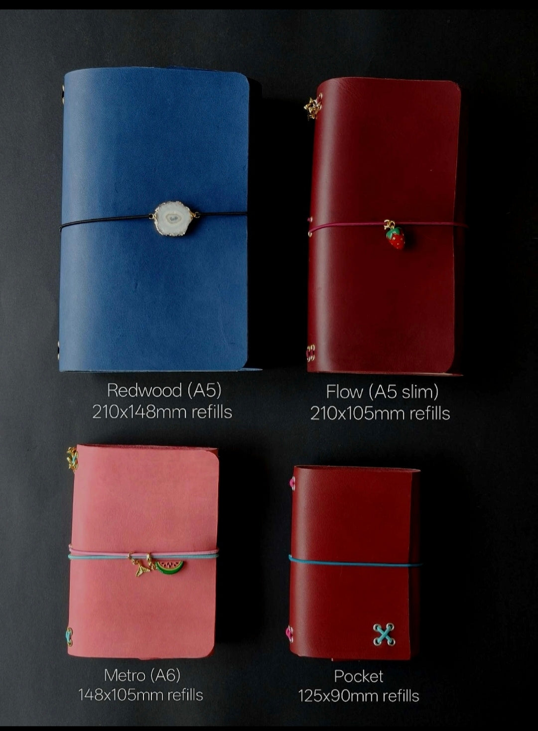 Flow — A5 Slim Leather Notebook Cover