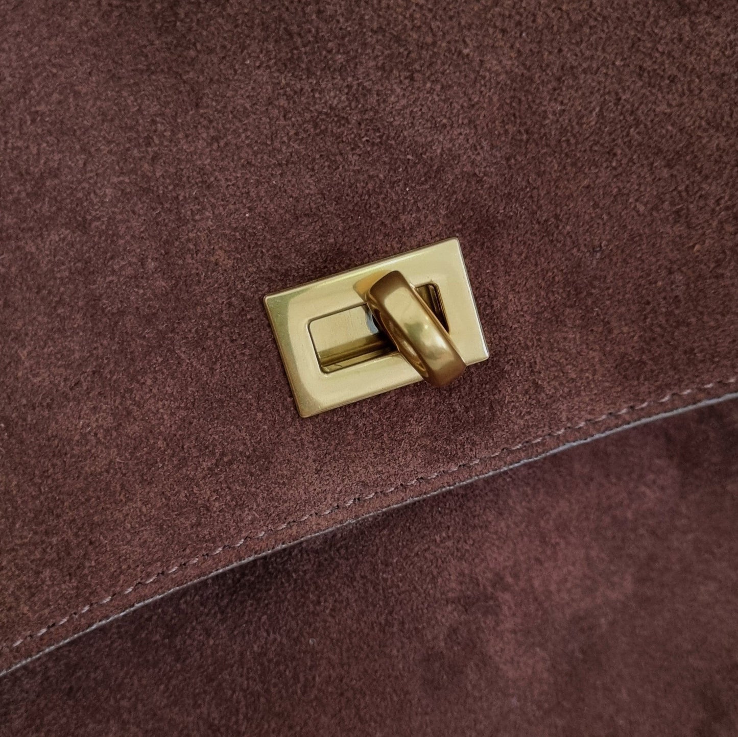 Harper (Suede) Large Size Leather Shoulder Bag