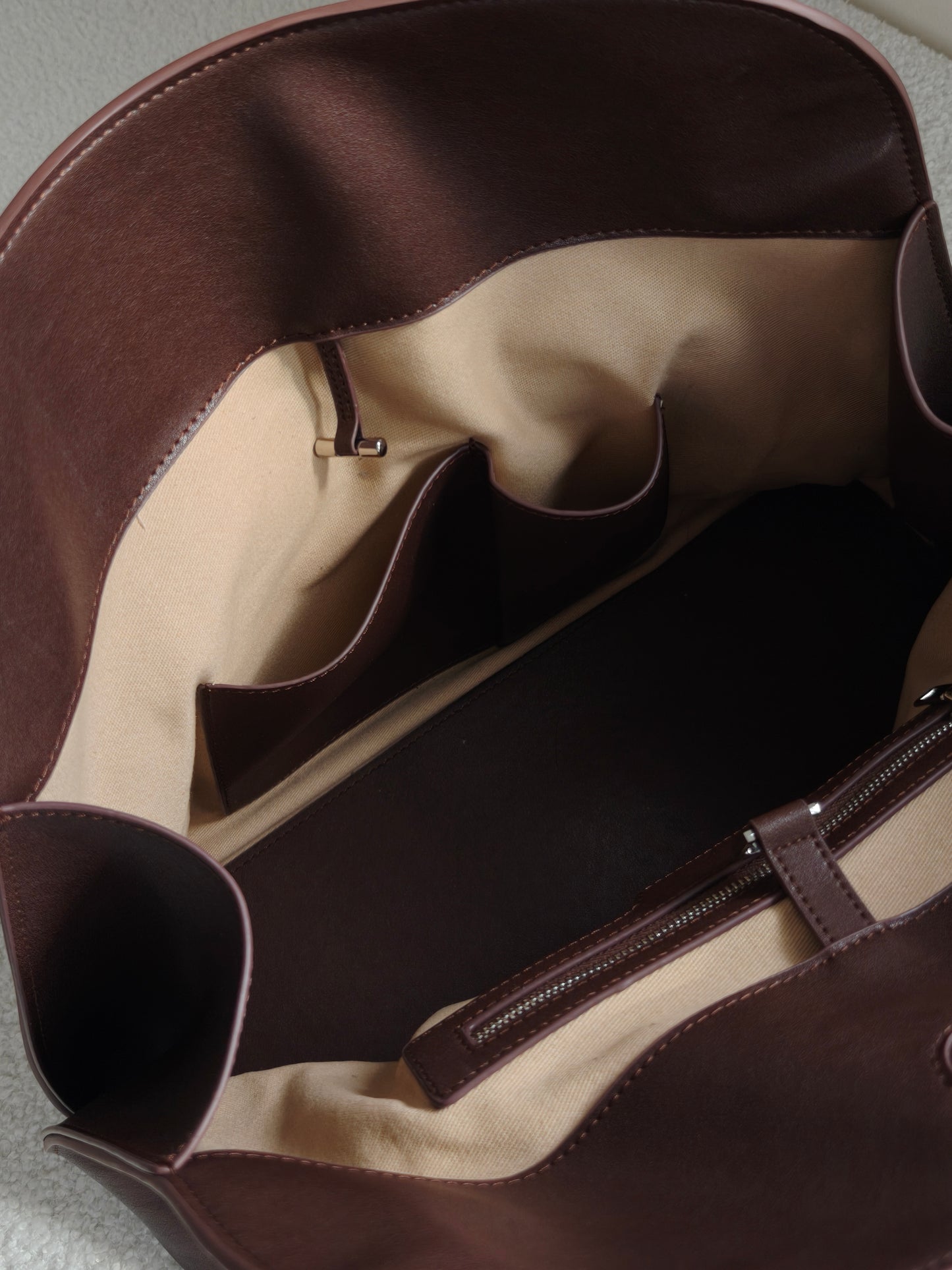 Valentina — Full-Grain Leather Commuter & Laptop Tote
