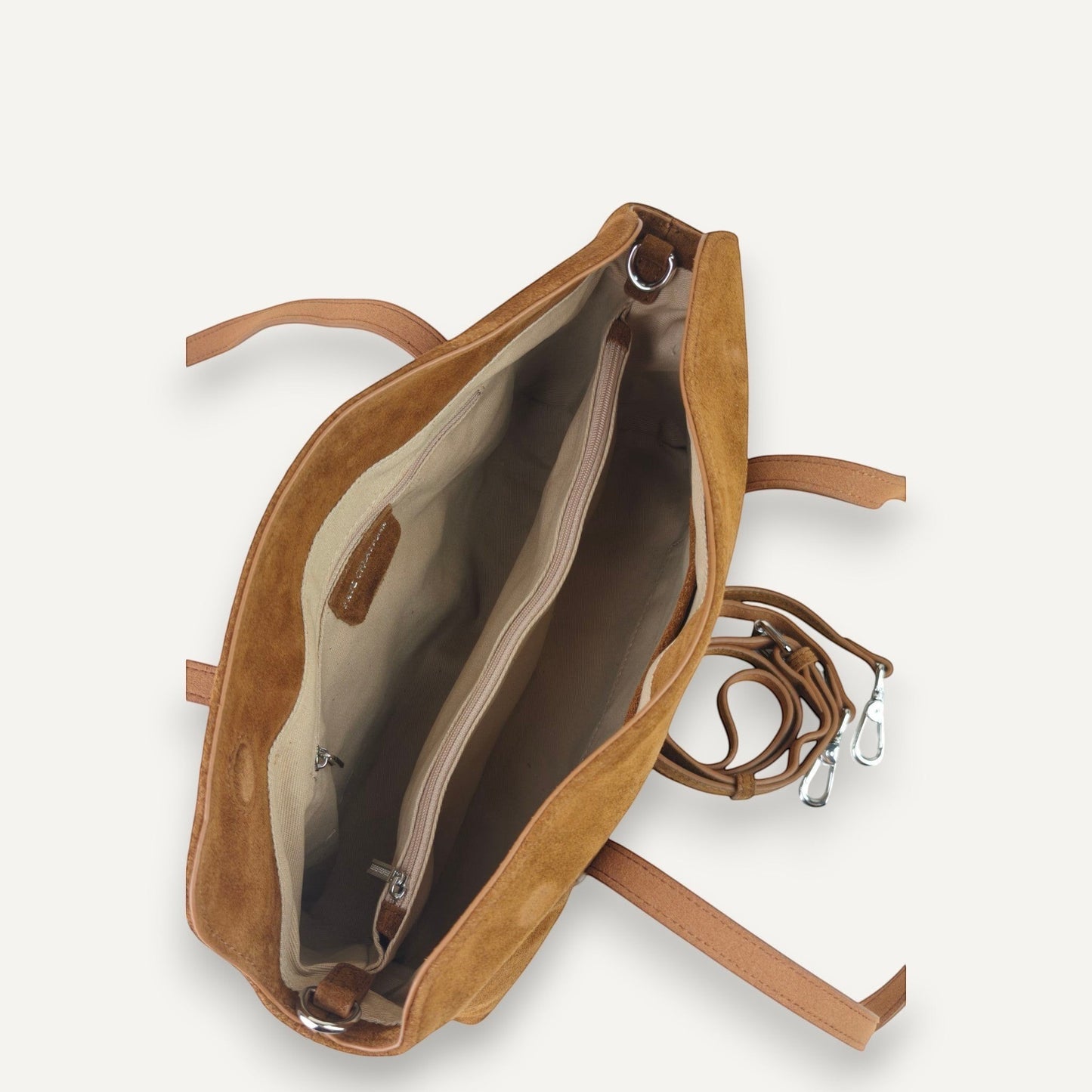 Ashley Suede Leather Shoulder Bag